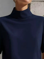 Mock Neck Short Sleeve T-Shirt