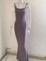 Spaghetti Strap Bodycon Maxi Dress
