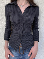 Striped Button-Down Collared Neck Shirt