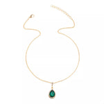 18K Gold-Plated Teardrop Pendant Necklace