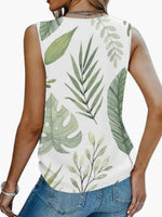 Printed V-Neck Tank
