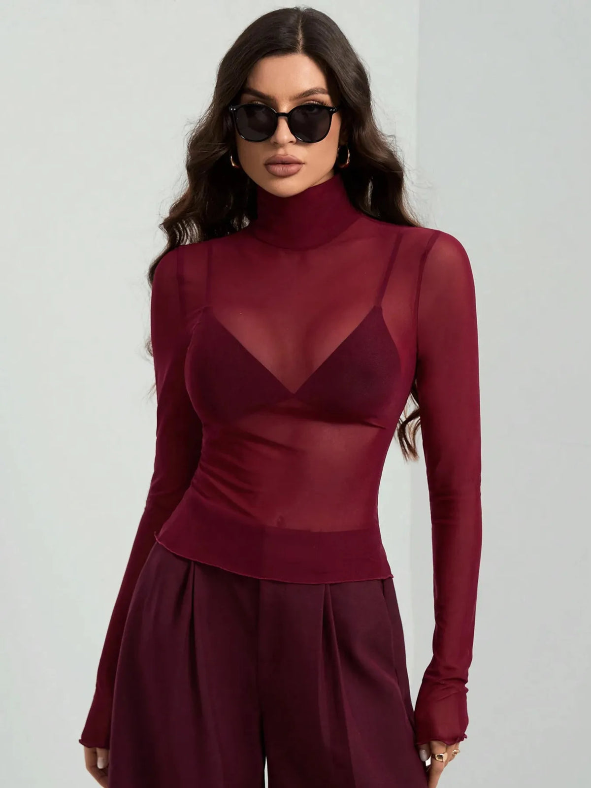 Turtleneck Long Sleeve Top