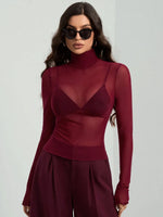 Turtleneck Long Sleeve Top