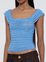 Ruched Solid Tank