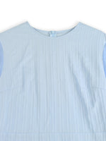 Ruffled Round Neck Flutter Sleeve Dress