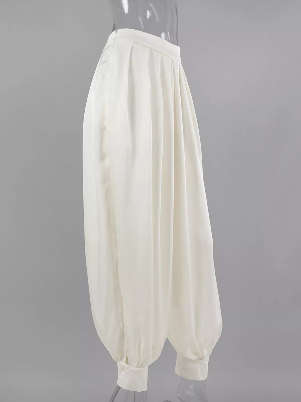 High-Waisted Satin Balloon Pants