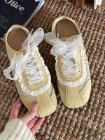 Round Toe Lace Up Sneakers