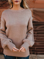 Tied Back Long Sleeve Sweater