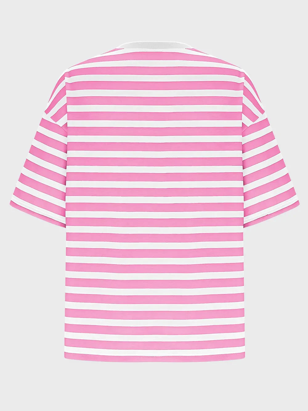 Striped Round Neck Half Sleeve T-Shirt