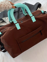 Plaid Oxford Sloth Travel Bag
