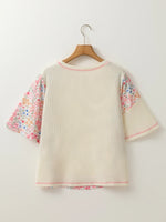 Floral Round Neck Relaxed Fit T-Shirt