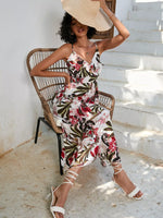 Floral Print Spaghetti Strap Midi Dress