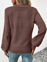 Round Neck Long Sleeve Sweater