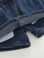 Children's Asymmetrical Denim Skort