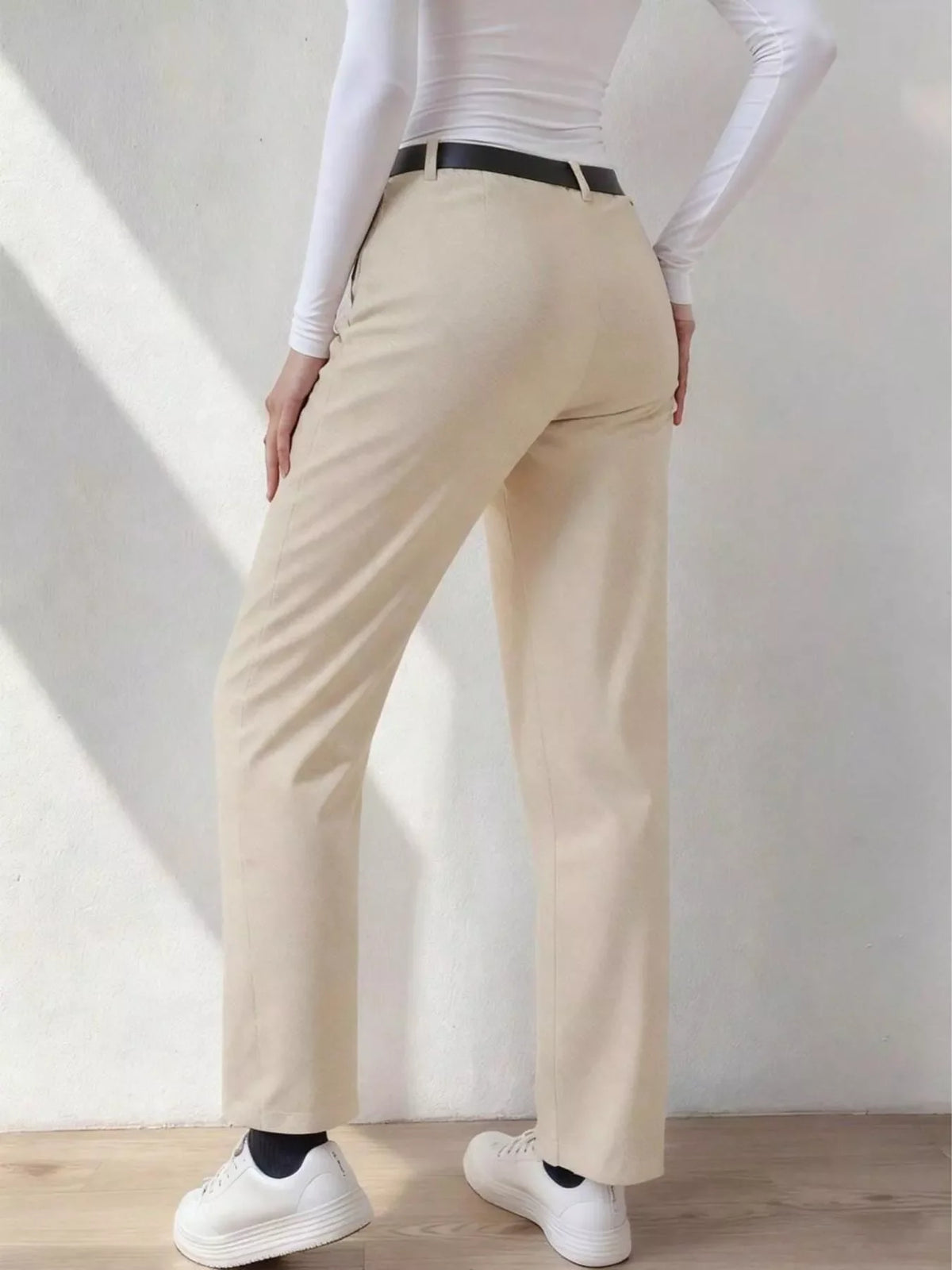 High Waist Wide Leg Dress Pants