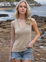 Tie Shoulder V-Neck Sweater Vest