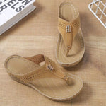 Toe Post Wedge Sandals