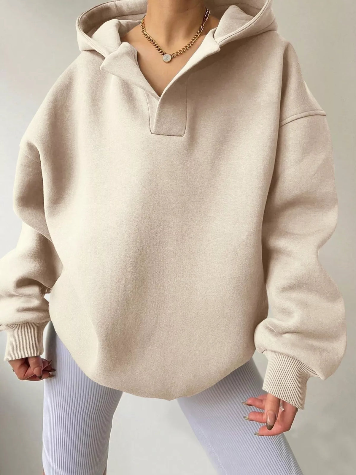 Dropped Shoulder Long Sleeve Sweatshirt
