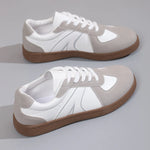 Lace Up Round Toe Sneakers