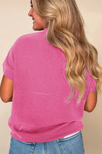 Mock Neck Short Sleeve T-Shirt