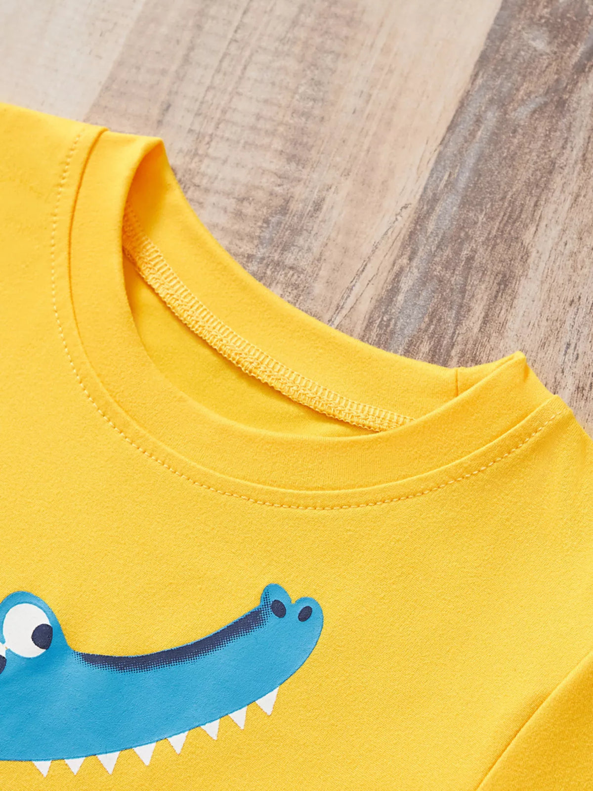 Children's Crocodile Short Sleeve T-Shirt & Shorts Set