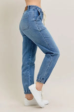 Judy Blue Full Size High Waist Denim Jogger Plus Size