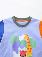 Children's Animal Graphic Short Sleeve T-Shirt