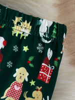 Children's Christmas Print Top and Pants Set