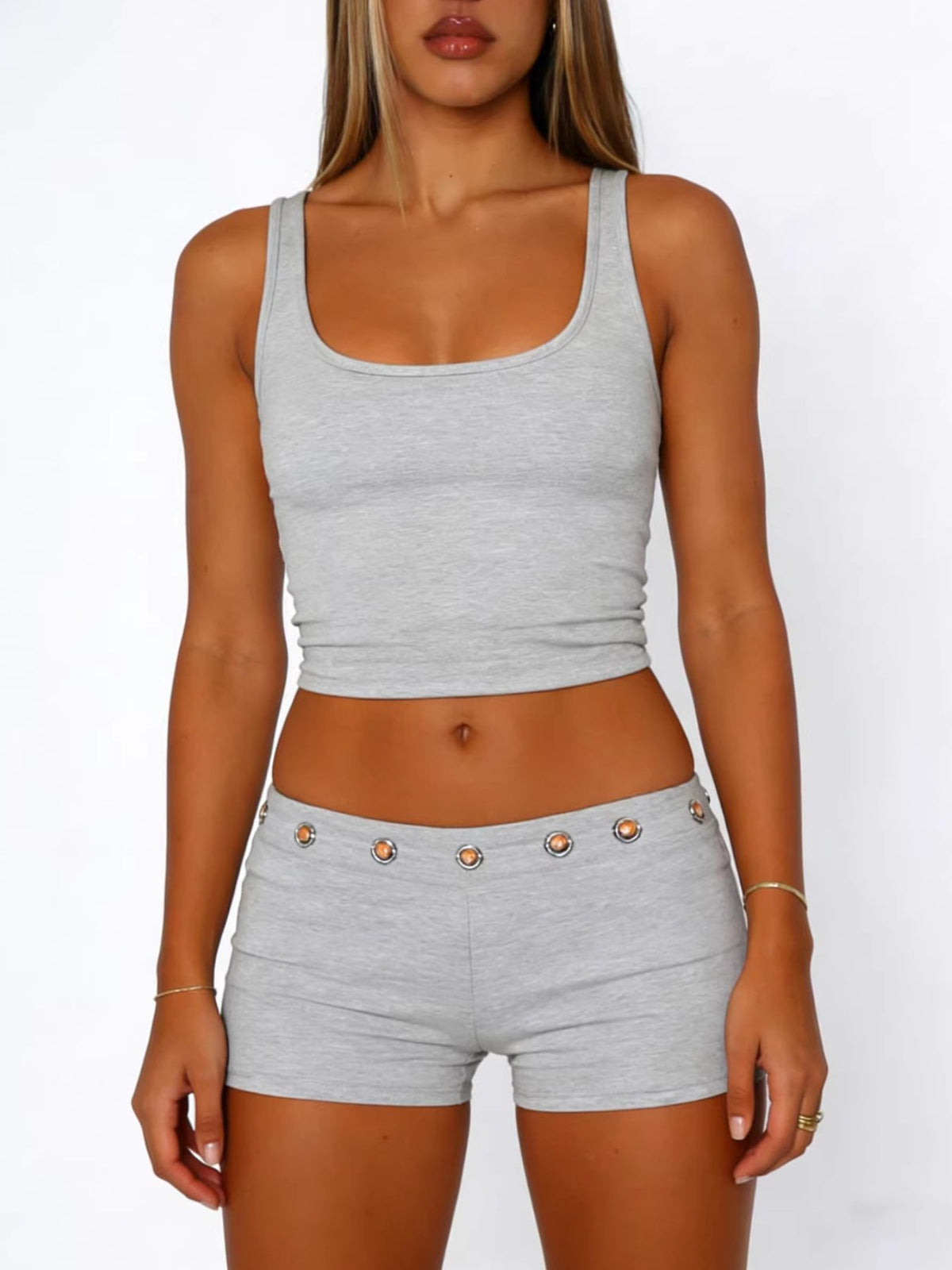 Wide Strap Tank and Shorts Set