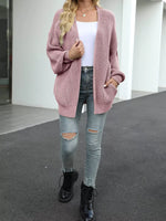 Full Size Chunky Knit Open Front Cardigan Plus Size