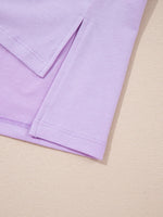 Mineral Wash Casual Round Neck Tank and Loose Drawstring Pants Set