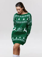 Anita Knit Dress - Christmas Knit Long Sleeve Dress for Stylish Holiday Cheer