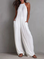 Sleeveless Wide-Leg Jumpsuit