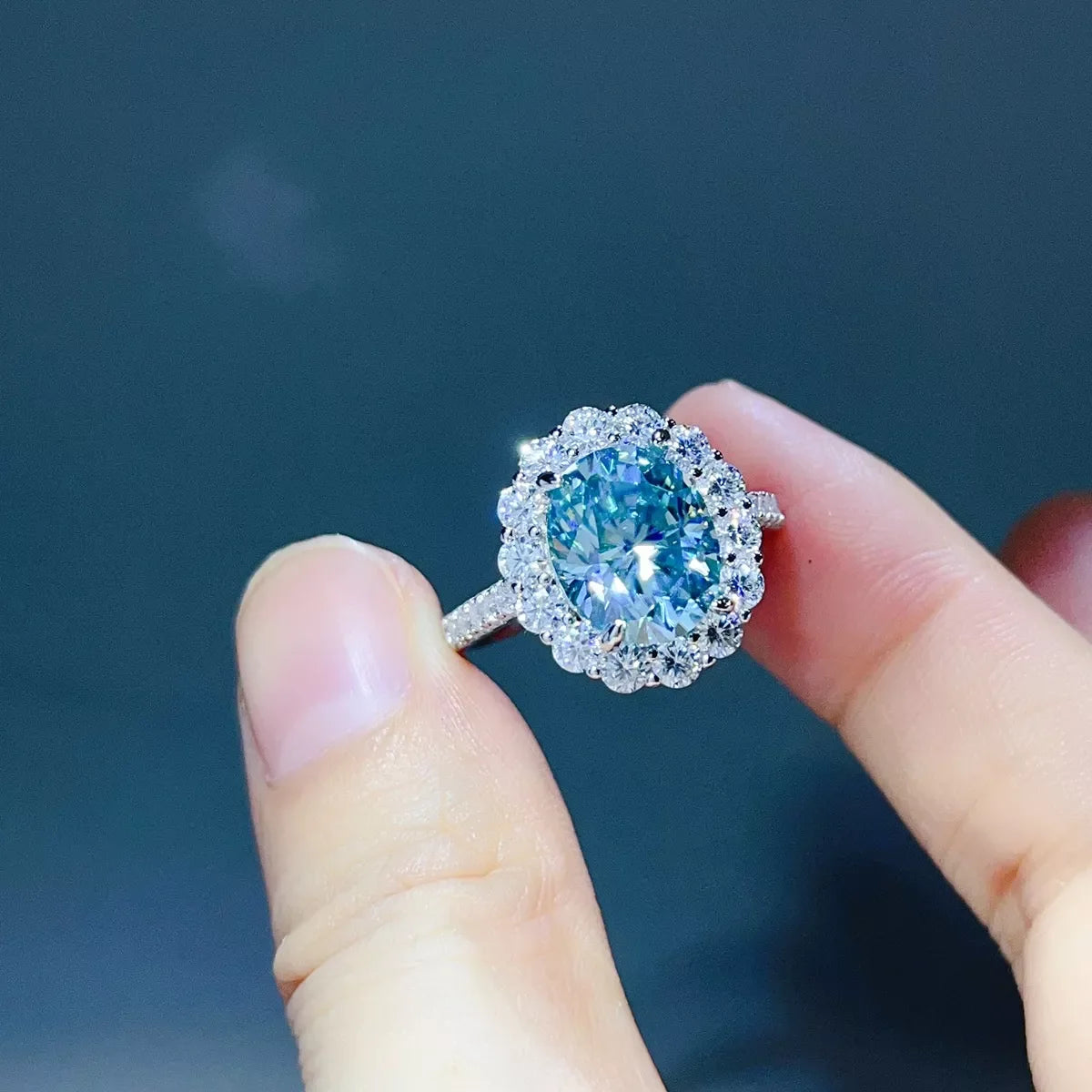 5 Carat Moissanite 925 Sterling Silver Ring