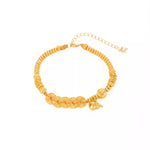18K Gold-Plated Zinc Alloy Coin Bracelet