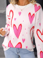 Valentine's Day Heart Crew Neck Sweater