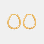 Titanium Steel Huggie Earrings