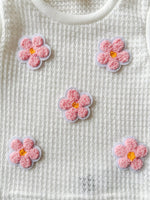 Children's Flower Sleeveless Top and Skirt Set