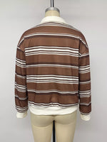 Striped Dropped Shoulder Sweatshirt