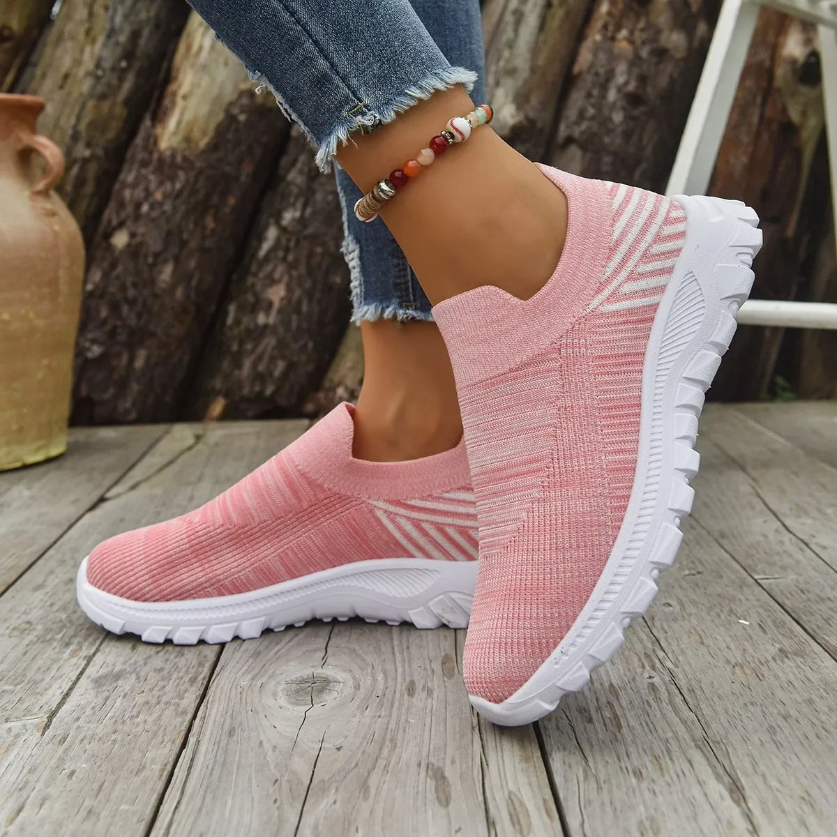 Breathable Mesh Platform Athletic