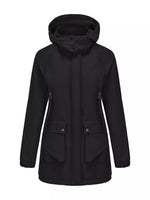Full Size Zip Up Hooded Parka Outerwear Plus Size