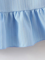 Children's Embroidered Ruffled Hem Dress
