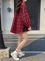 Plaid Button Up Long Sleeve Shirt