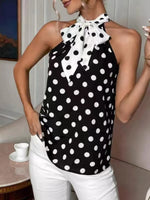 Polka Dot Tie Front Cami
