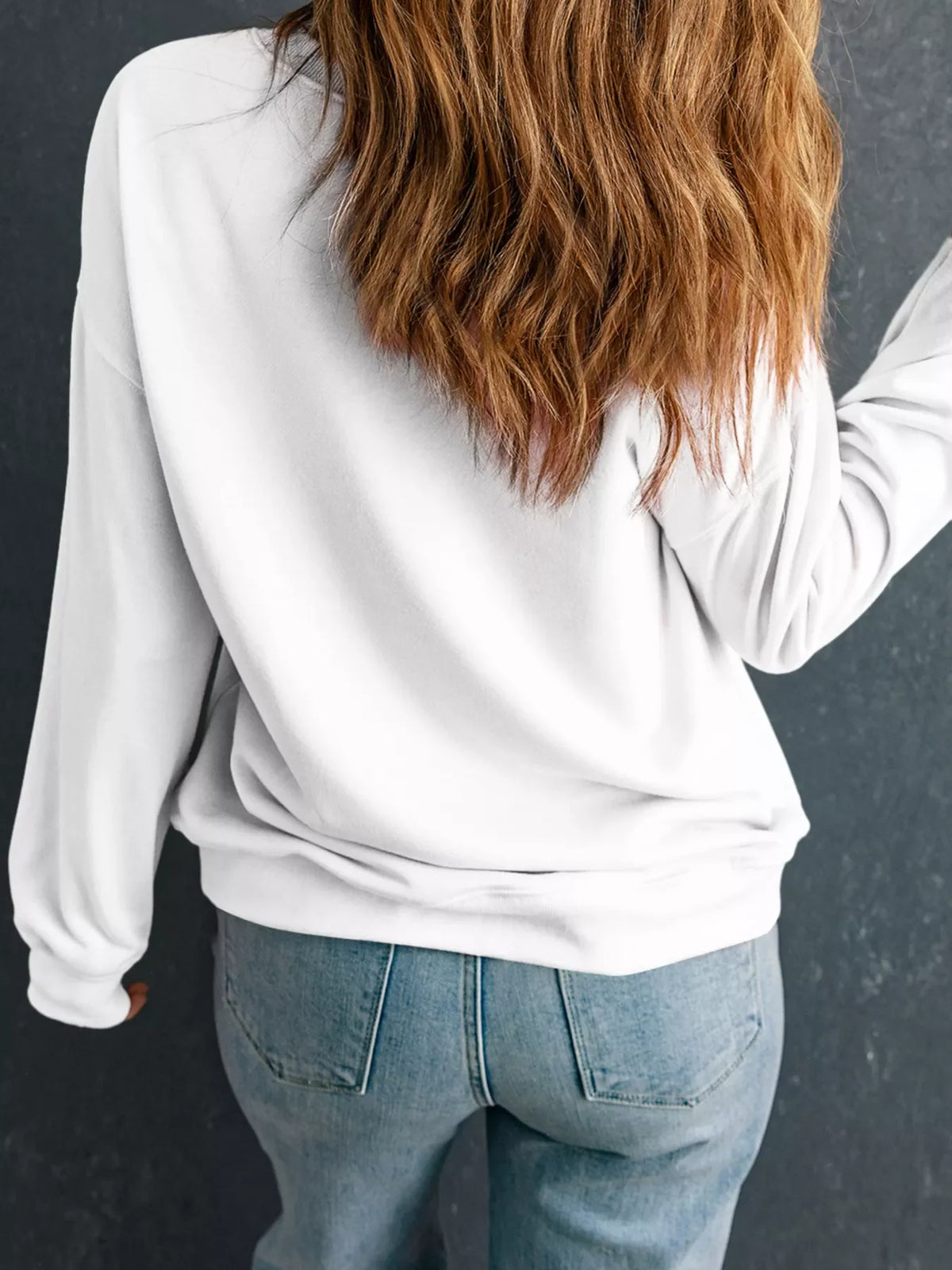 Christmas Tree Patched Patterned Festive Sweatshirt