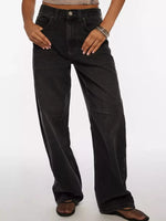 Vintage Wash Wide Leg Jeans