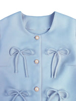 Bow Detail Cropped Outerwear