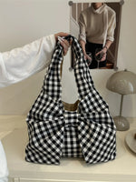 Ruched Bow Shoulder Bag