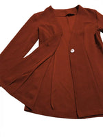 Single-Button Long Sleeve Blazer