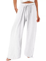 Full Size Wide Leg Pants with Drawstring Waist Plus Size
